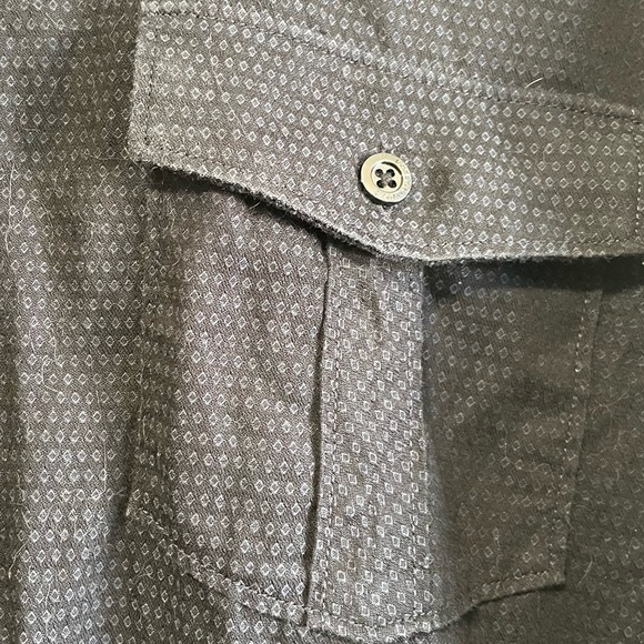 Rock & Republic Printed  Long Sleeve Button Up Shirt - Gray - 100% Cotton - Picture 3 of 9